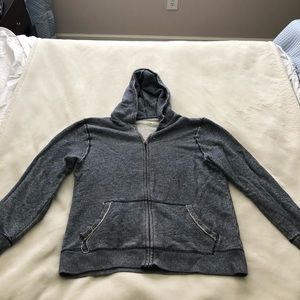 Men’s J. crew zip up sweatshirt size large
